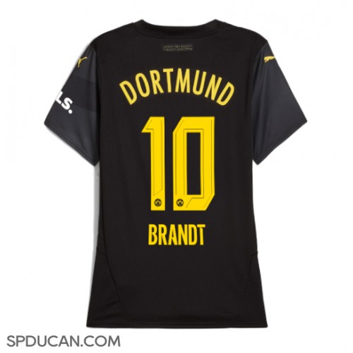 Zenski Nogometni Dres Borussia Dortmund Julian Brandt #10 Gostujuci 2024-25 Kratak Rukav